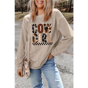 ✨NWT Cowgirl Graphic Long Sleeve Sweatshirt